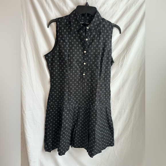 Polo Ralph Lauren Dresses & Skirts - Polo Jeans Co Ralph Lauren Sleeveless Dress Black Button Front Drop Waist Sz 10